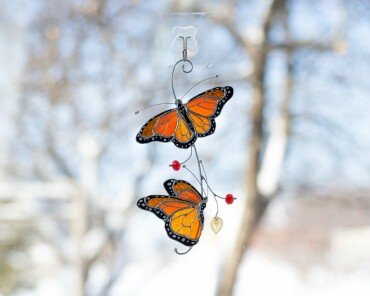 Stained monarch butterfly s wow decor - Monarch butterfly