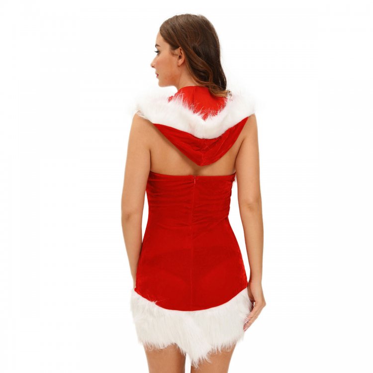 Christmas Beauty Hooded Dress