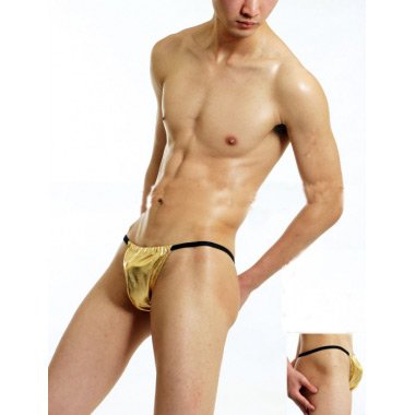 Mens Yellow Vinyl Panty